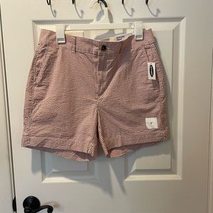 Pink & white old navy shorts